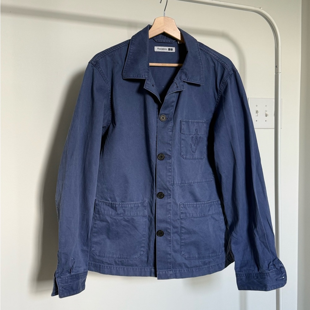 JW Anderson x Uniqlo Men's Navy Blue Shirt Jacket